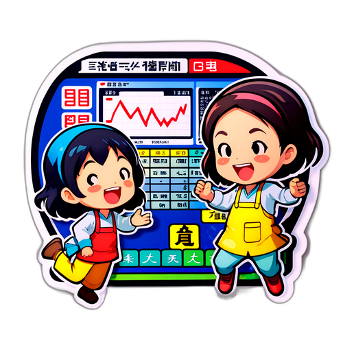 投資の喜びを伝えるキャラクター印鑑