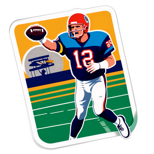 Jim McMahon Vintage Football Sticker