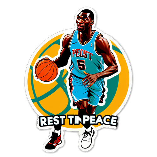 Sumabog na Pagsasariwa: Dikembe Mutombo Silhouette na may Slogan 'Rest in Peace' na Pagsagip sa Legasiya!