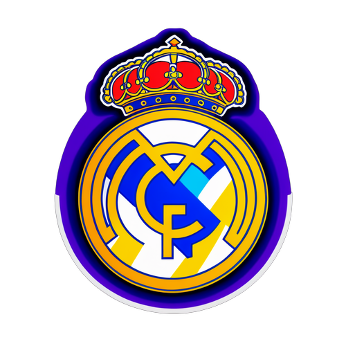 Stiker Vibran Crest Real Madrid