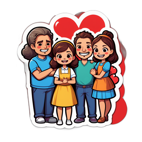 壞家族的愛情探險貼紙