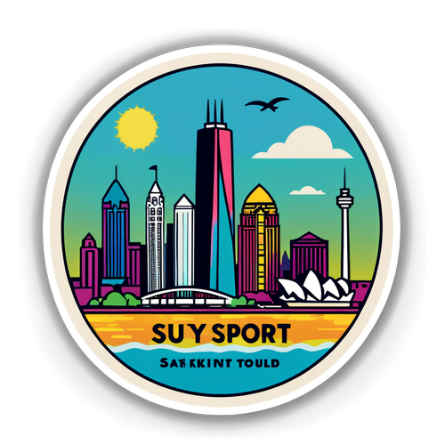 Stay Safe, Southport: A Stunning Skyline Sticker That Unites & Inspires Safety!