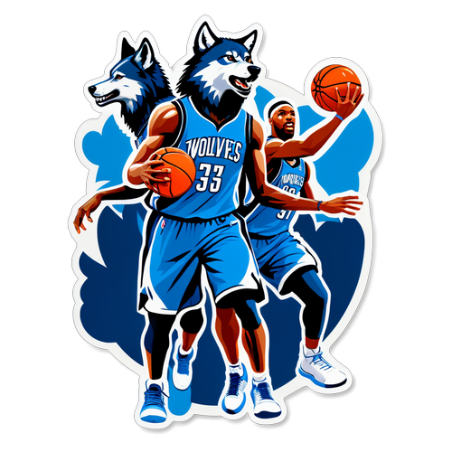 Sticker ya Wachezaji wa Timberwolves