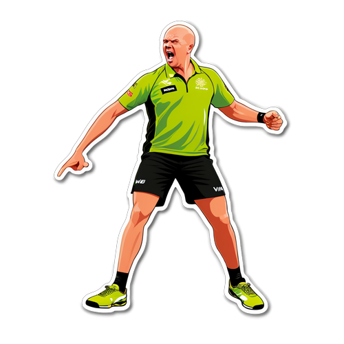 Michael van Gerwen in Actie