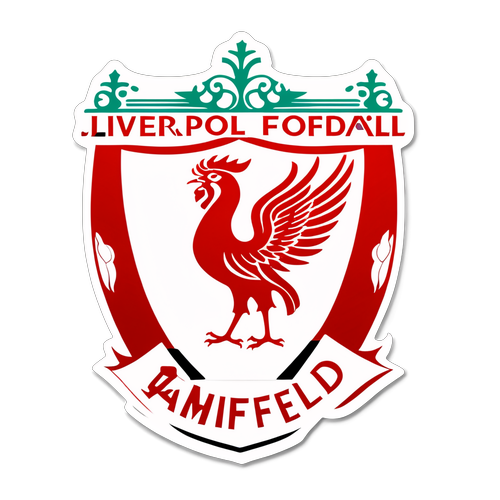 A Liverpool Logo Like No Other: The Elegant Fusion of Red, White, and Anfield's Majesty!