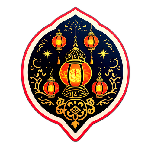 Sticker Tenang Imsak dengan Pelita Bersinar