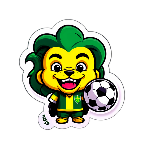 Stiker Ceria Maskot Ado den Haag