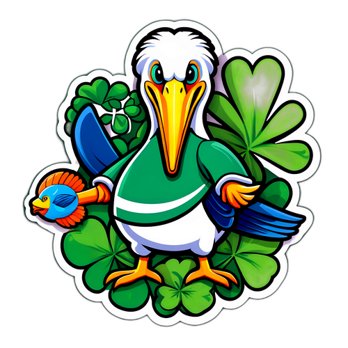 Pelikan na Mascot ng Koponan