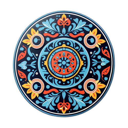 Stylowy projekt przedstawiający elementy dziedzictwa