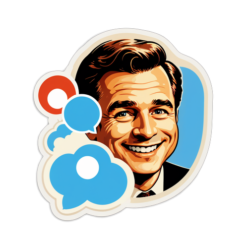 Autocolant vintage cu logo-ul Skype