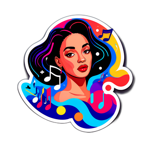 Sticker inspirowany okładkami albumów Jorji Smith
