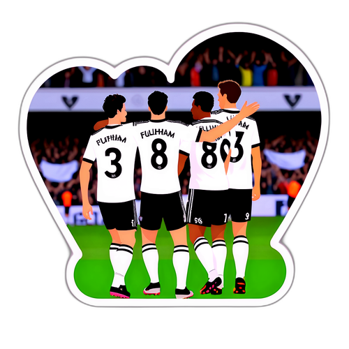 Cảnh hành động sống động của cầu thủ Fulham