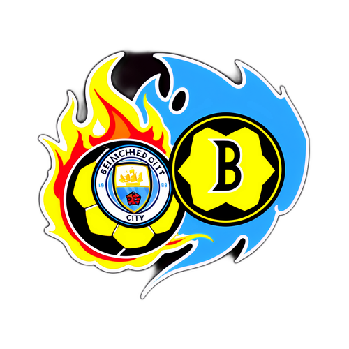 Dramatická nálepka rivality mezi Man City a BVB