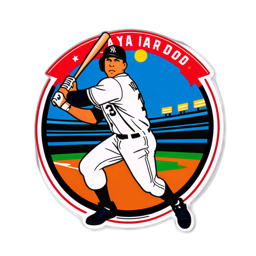 Playful A-Rod Home Run Sticker