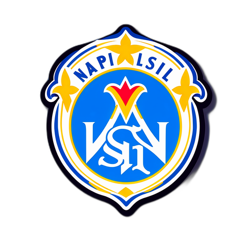 Autocolant cu logo-ul SSC Napoli