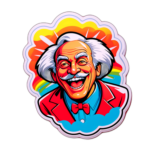 Värikäs ja energinen tarra Martti Supreme -tyyliin