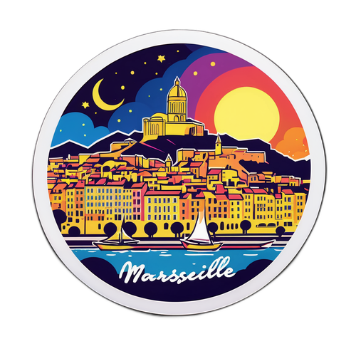 Nattlandskap i Marseille