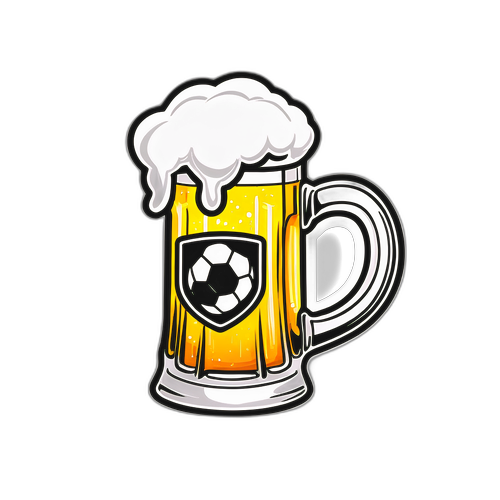 Stiker Mug Bir Bertema Sepak Bola