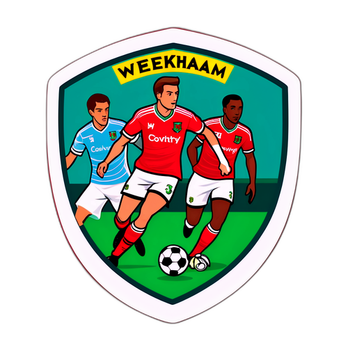 स्पोर्टी स्टिकर - वेक्षहम बनाम कोवेंट्री