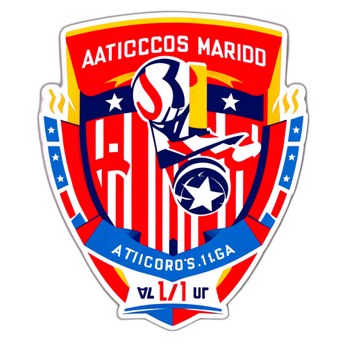 Sticker ter ere van Atletico Madrid