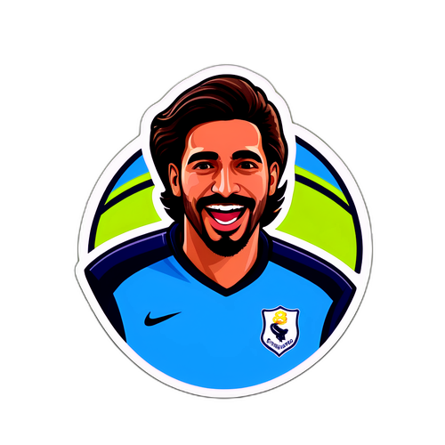 สติกเกอร์ Gonzalo García ในสนามฟุตบอล