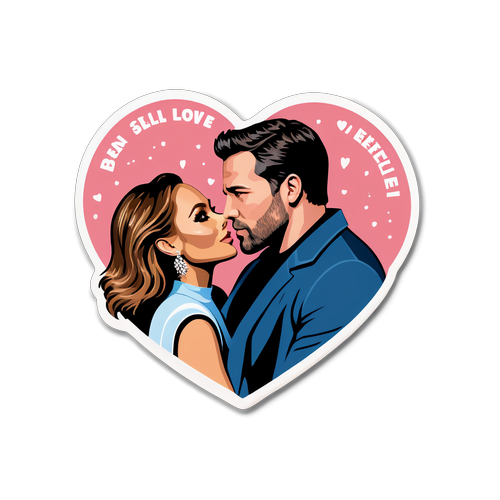 Romantis Antara Ben Affleck dan Jennifer Lopez: Cinta Dalam Warna Manis dan Tipografi Ceria!