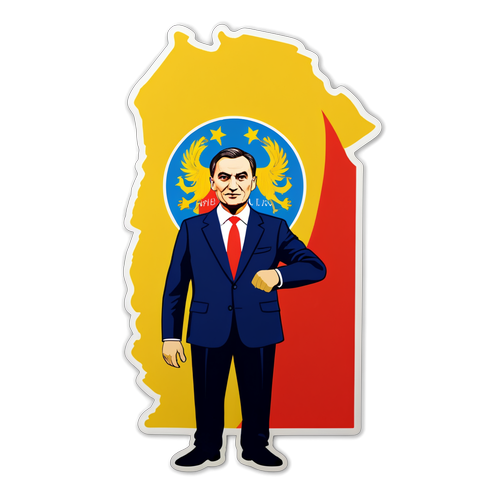 Sticker care evidențiază semnificația culturală a alegerilor prezidențiale românești