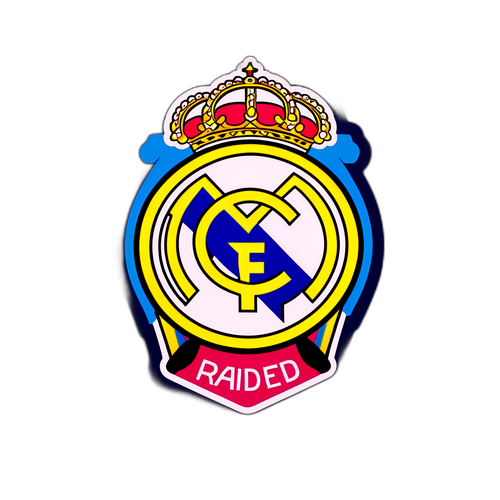 Креативная наклейка с клубом Реал Мадрид