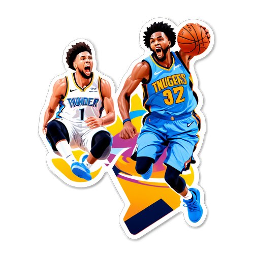 Sticker Pertandingan Nuggets vs Thunder