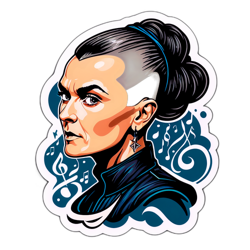 Illustration af Sinéad O'Connor