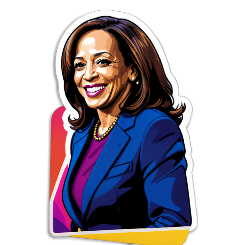 Il Potere Rosa: Kamala Harris e la Casa Bianca in un Adesivo Ispiratore!