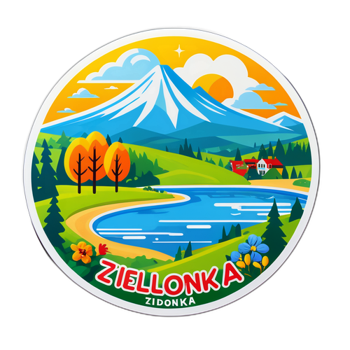 Piękny krajobraz Zielonki