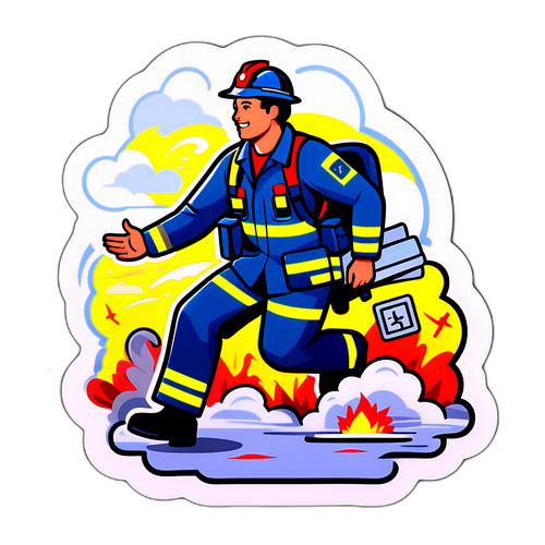 K sticker na Kumakatawan sa Araw ng Buhay ng isang Serbisyong Sibil