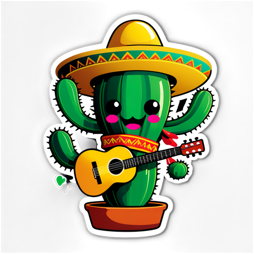 Meet the Joyful Cactus: The Sombrero-Wearing Guitar Hero You Didn’t Know You Needed!