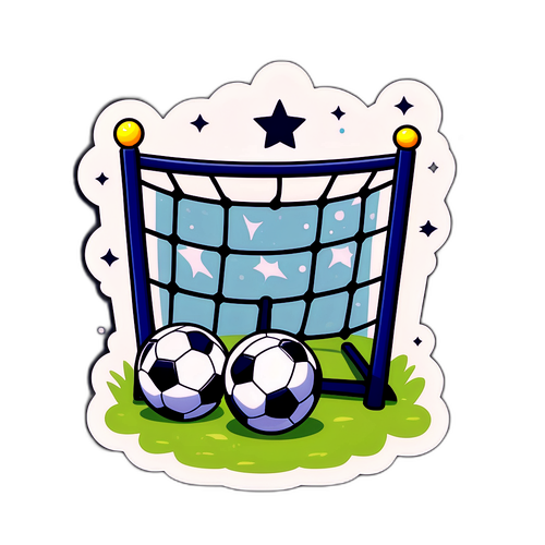 Fantastisk fodboldklistermærke