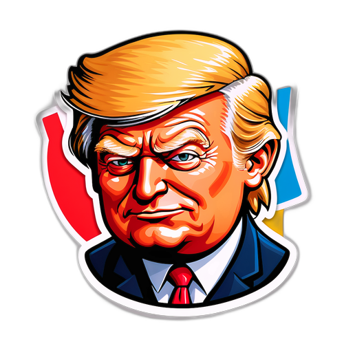 Humoros Trump Karikatúra