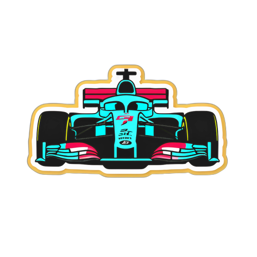 Minimalist F1 w formie naklejki