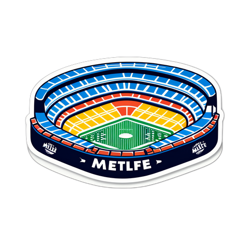 Autocolant MetLife Stadium cu fani entuziaști