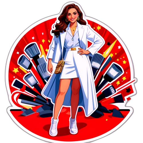 Eva Benetatou auf dem roten Teppich