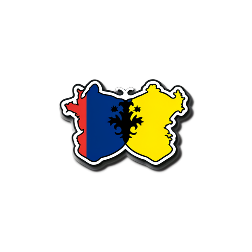 Voetbalstrijd: België vs. Frankrijk Sticker