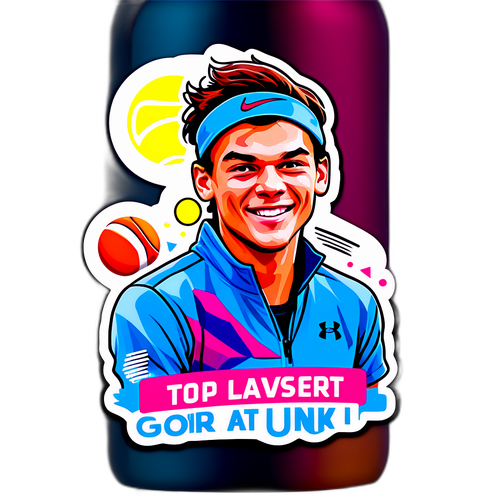 Sticker que celebra a Taylor Fritz