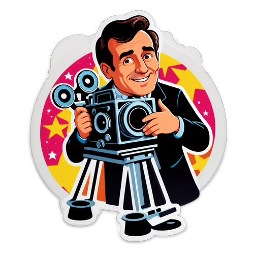 Il Fantastico Richard Lugner: La Magia del Cinema Racchiusa in un Adorabile Sticker!