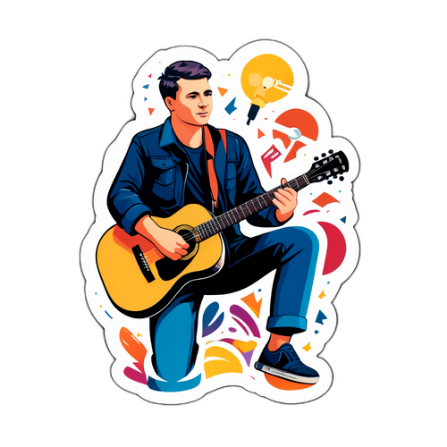 Вадим Колесник, играющий на гитаре