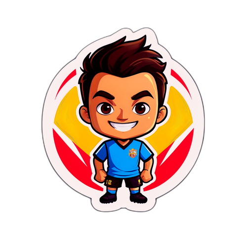 Fan îmbrăcat în culorile echipei