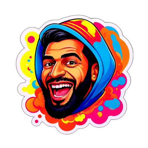 מדבקה חיובית וצבעונית של נעים קאסם