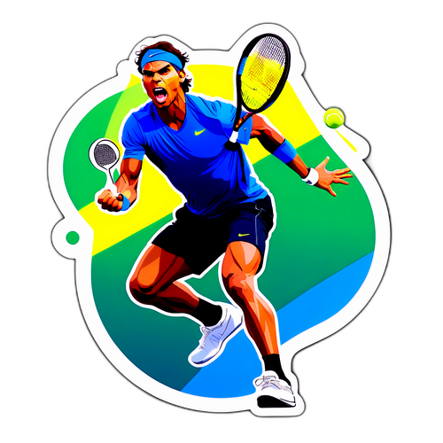 Rafael Nadal w akcji