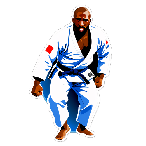 Ontdek de Kracht van Teddy Riner: De Inspirerende Judo Sticker die je Moet Hebben!