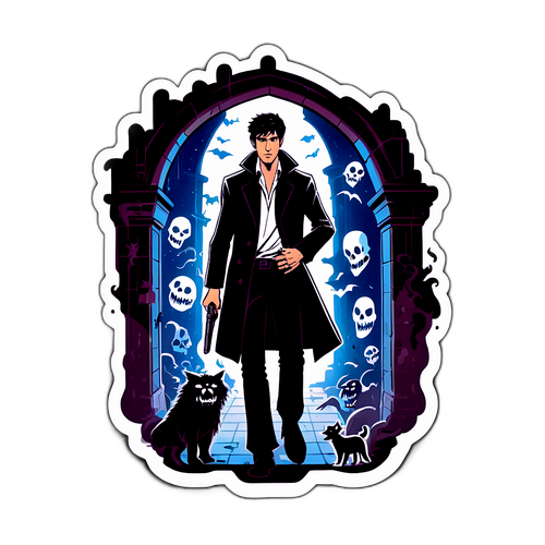 Adesivo in stile gotico di Dylan Dog