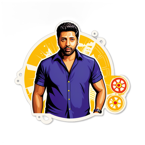 Sticker Gaya Hollywood Jayam Ravi