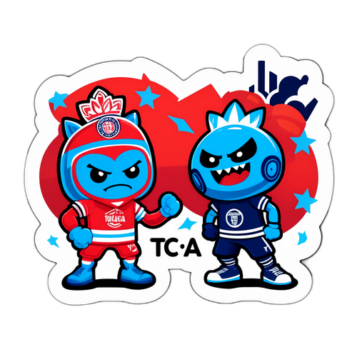 Stiker Rivalitas Toluca dan New York City